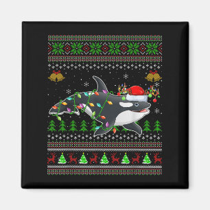 Orca Walg Lelijke Kersttrui Santa Zee Anima Magneet