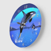 Orca Wall Clock Grote Klok (Hoek)