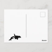 Orca Walvis Illustratie Cetacea Gefeliciteerd Briefkaart (Achterkant)