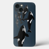 Orca Walvis iPhone Hoezen Moordwalvis Kunst Hoezen (Achterkant)