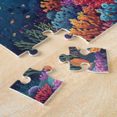 Orca Walvis Koraalrif Onderwater Kunst Legpuzzel (Zijkant)