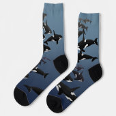 Orca Walvis Sokken Walvis Kunst Sokken - Aanpassen (Links)
