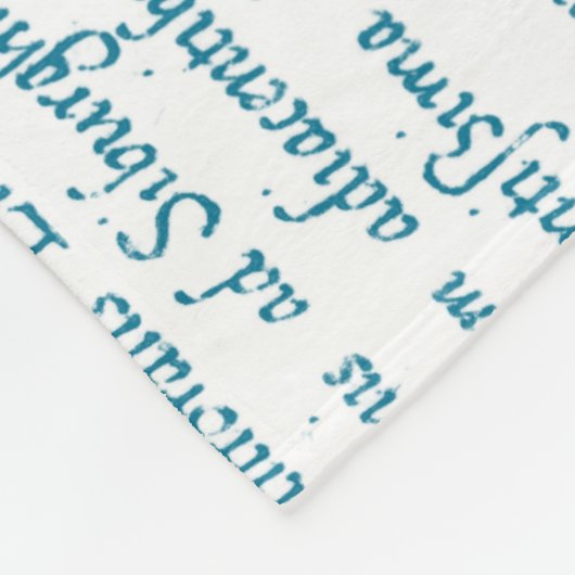 Orca walvissen: oud blauw fleece deken (Hoek)