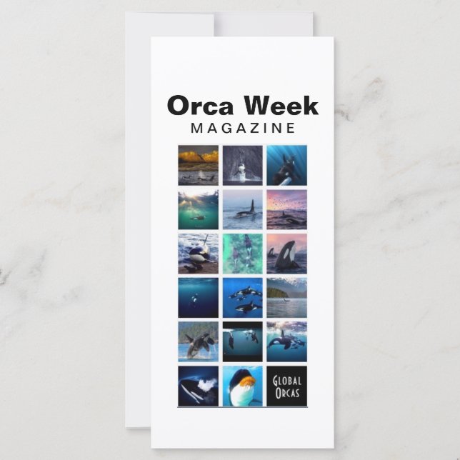 Orca Week Magazine-kaart (Voorkant)