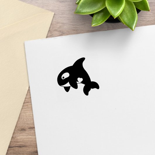Orca Whale 2 Rubberstempel
