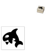 Orca Whale 2 Rubberstempel (Gestempeld)