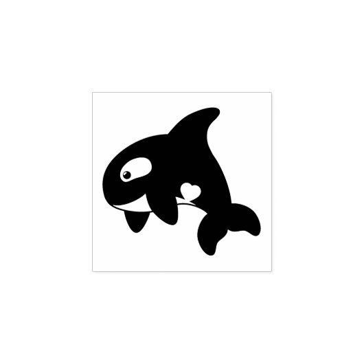 Orca Whale 2 Rubberstempel (Afrduk)