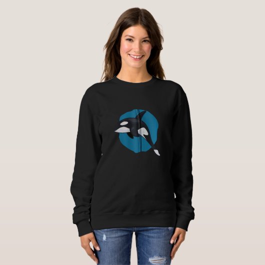 Orca Whale Aquatic Animals Environmentalist Whales Trui (Voorkant volledig)