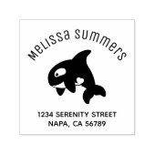 Orca Whale Arch Adres Zelfinktende Stempel (Design)