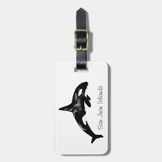 Orca Whale Bagagelabel (Voorkant verticaal)