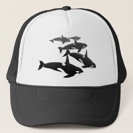Orca Whale Baseball Pet Killer Whale Petten Petten (Voorkant)