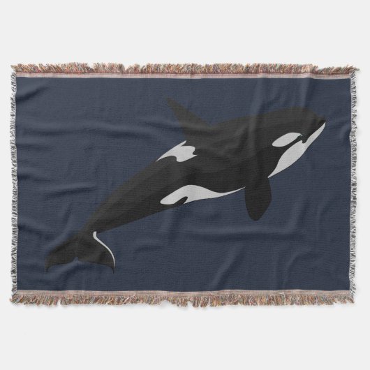 Orca Whale Blanket Killer Whale Art Thlinders Deken (Voorkant)