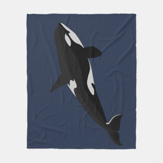 Orca Whale Blanket Killer Whale Fleece Blankets (Voorkant)