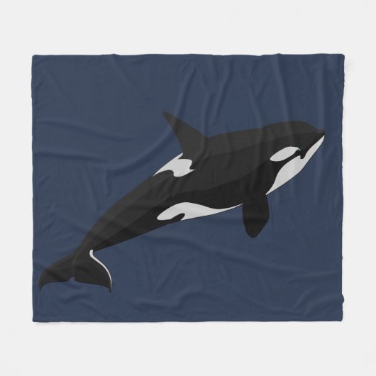 Orca Whale Blanket Killer Whale Fleece Blankets (Voorkant (Horizontaal))