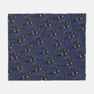 Orca Whale Blanket Killer Whale Fleece Blankets