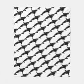 Orca Whale Blanket Killer Whale Fleece Blankets (Voorkant)