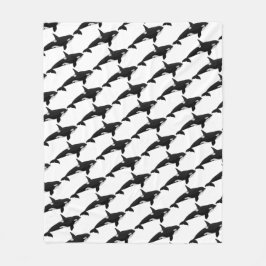 Orca Whale Blanket Killer Whale Fleece Blankets