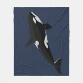 Orca Whale Blanket Killer Whale Fleece Blankets Deken (Voorkant)