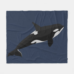 Orca Whale Blanket Killer Whale Fleece Blankets Deken