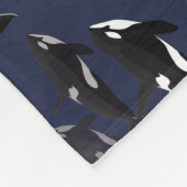 Orca Whale Blanket Killer Whale Fleece Blankets Deken (Hoek)