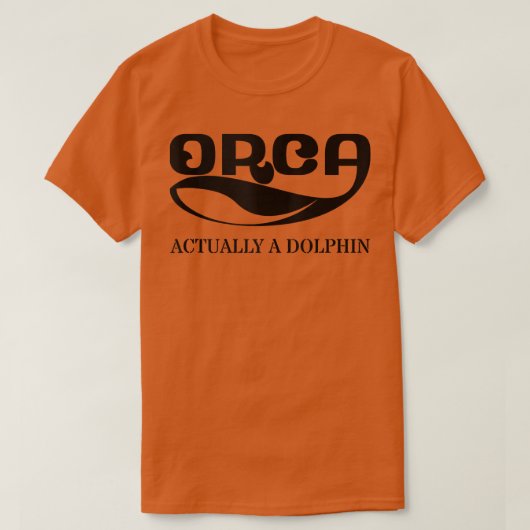 Orca Whale Dolphin Retro Ocean Graphic Zee T-shirt (Design voorkant)