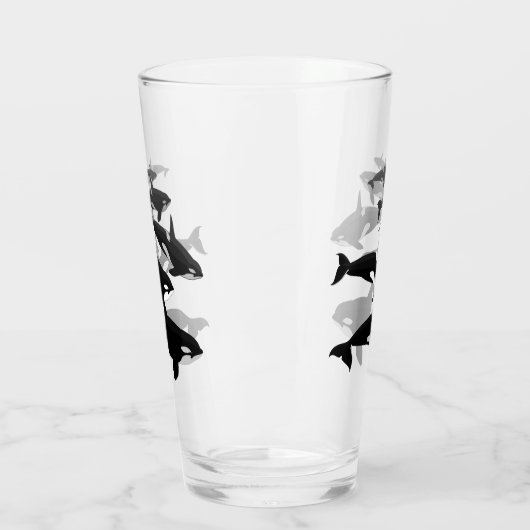 Orca Whale Glass Killer Whales Glasses personalise Glas (Links)