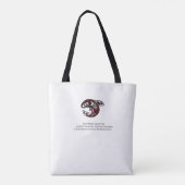 Orca Whale Haida Design - Monogram schoudertas Tote Bag (Achterkant)