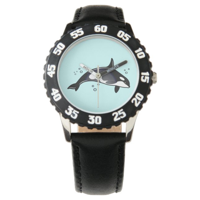Orca Whale Horloge (Voorkant)