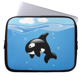 Orca Whale in Ocean Laptop Sleeve
