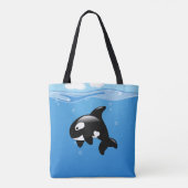 Orca Whale in Ocean Tote Bag (Achterkant)