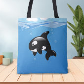 Orca Whale in Ocean Tote Bag