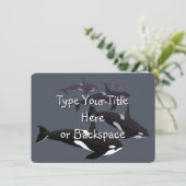 Orca Whale Invitalized Whale Invitalized Whale RSV Kaart (Staand voorkant)