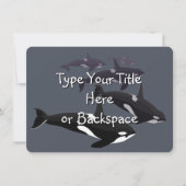Orca Whale Invitalized Whale Invitalized Whale RSV Kaart (Voorkant)