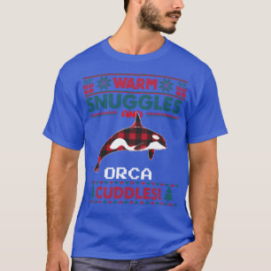 Orca Whale Kerstmis Pajama Ugly KerstSweate T-shirt