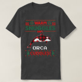 Orca Whale Kerstmis Pajama Ugly KerstSweate T-shirt (Design voorkant)