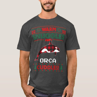 Orca Whale Kerstmis Pajama Ugly KerstSweate T-shirt