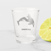 Orca Whale, Killer Whale Personalized Shot Glas (Achterkant)