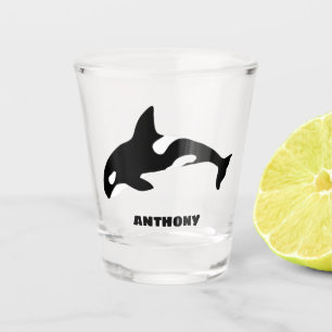 Orca Whale, Killer Whale Personalized Shot Glas