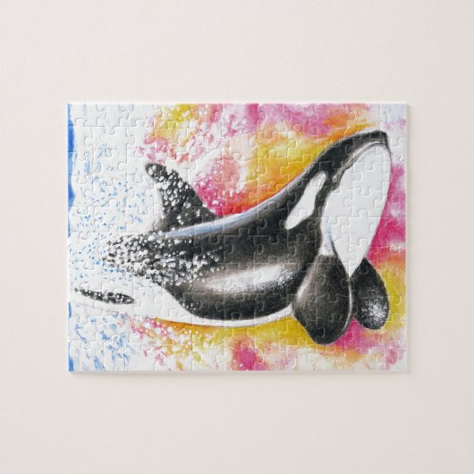 Orca Whale Legpuzzel (Horizontaal)