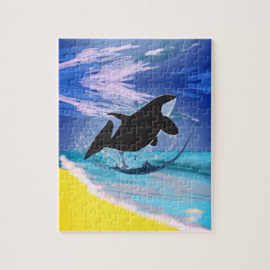 Orca Whale Legpuzzel (Verticaal)
