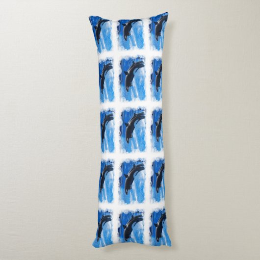 Orca Whale Lichaamskussen (Achterkant (Verticaal))