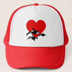Orca Whale Lover Cute Trucker Pet