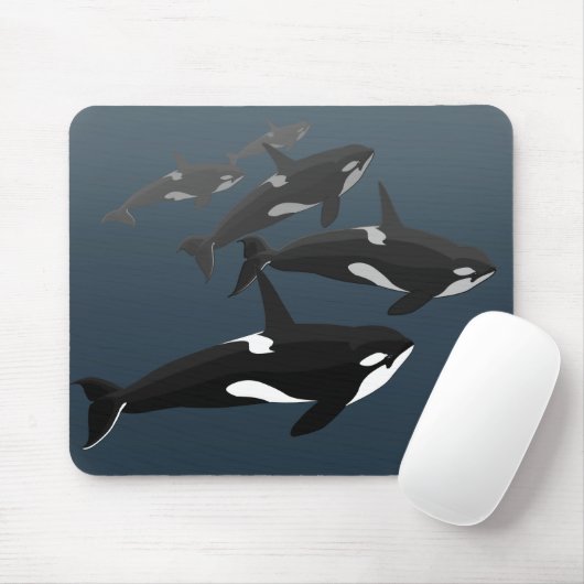 Orca Whale Mousepad Custom Killer Whale Muismat (Met muis)