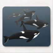 Orca Whale Mousepad Custom Killer Whale Muismat (Voorkant)