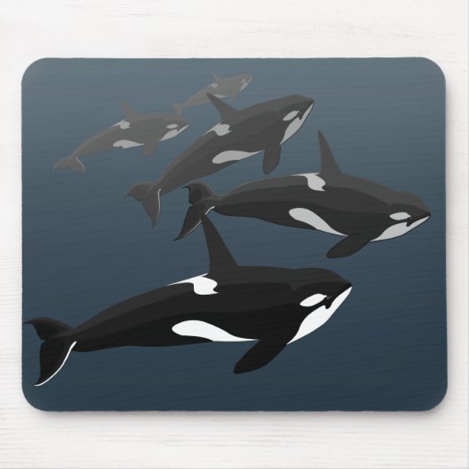 Orca Whale Mousepad Custom Killer Whale Muismat (Voorkant)