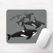Orca Whale Mousepad Custom Killer Whale Muismat (Met muis)