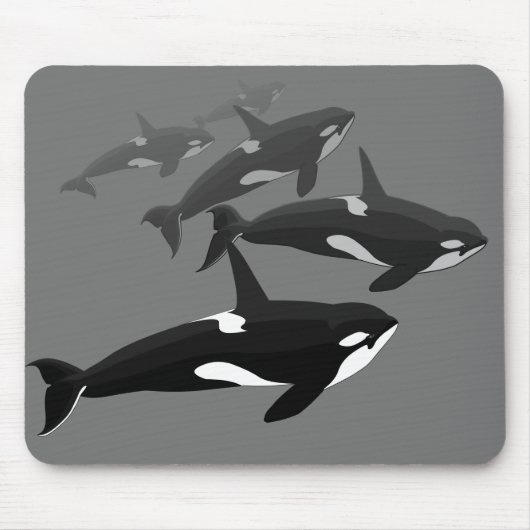 Orca Whale Mousepad Custom Killer Whale Muismat (Voorkant)