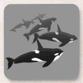 Orca Whale Onderzetters Killer Whale Art Drink Ond (Voorkant)