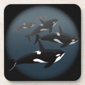 Orca Whale Onderzetters Killer Whale Art Drink Ond (Voorkant)