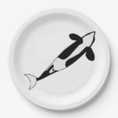 Orca Whale Papieren Bordje (Voorkant)